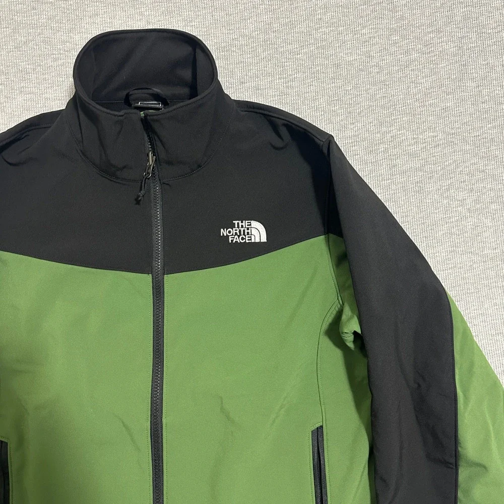 The North Face Apex Bionic Softshell Jacket Green Black‎ Mens Size Medium